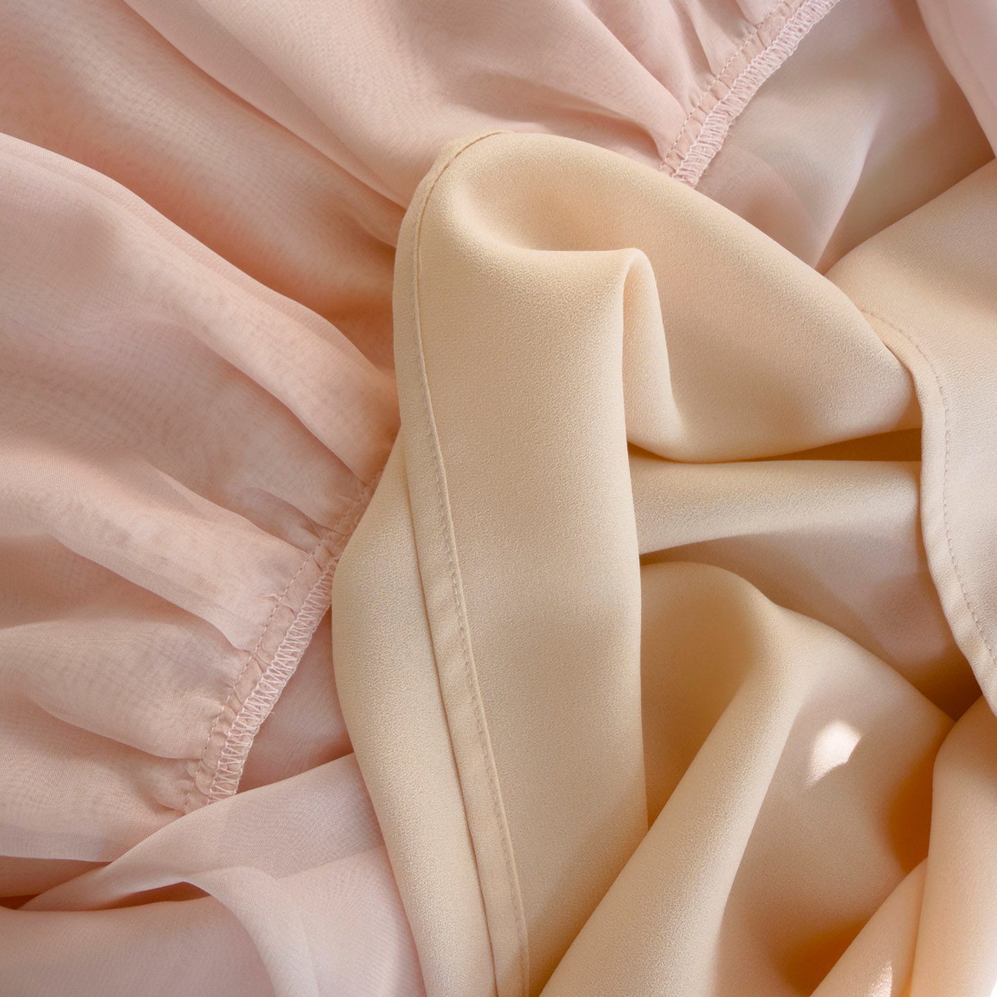 Blush Pink Lazy Pleated Tulle Midi Dress69703