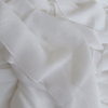 White Flutter-Sleeve Irregular Ruffle Maxi Dress69724
