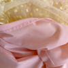 French Retro Pale Yellow Lace Dress69677