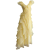 Bright & Gentle Pale Yellow Ruffled Tiered Dress69777