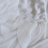 White Flutter-Sleeve Irregular Ruffle Maxi Dress69724