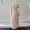 Apricot Beige Gentle Lace & Tulle Dress69099