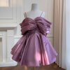 Sweet & Whimsical Satin Spaghetti Strap Cocktail Dress69458