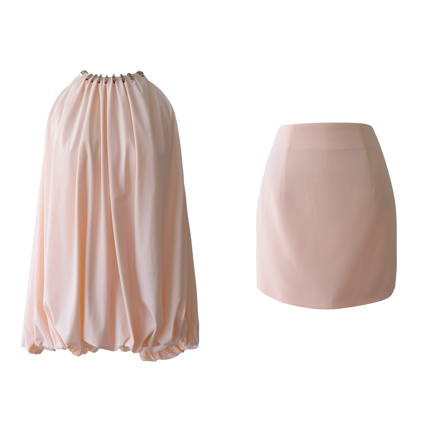 Gentle & Intellectual Light Pink Halter Neck Set71534+51446