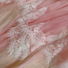 Romantic Pink-White Gradient Lace Dress69698