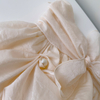 Sweet Light Apricot Strapless Bustier Bubble Skirt Set8483
