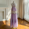 Lavender Halter Tulle Tiered Maxi Dress51445+71531