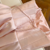 Peach Off-Shoulder A-Line Dress with Sheen Tulle71510+69319