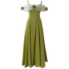 Vintage camisole off-shoulder maxi dress69683
