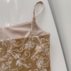 Soft Apricot Lace Embroidered Dress69522