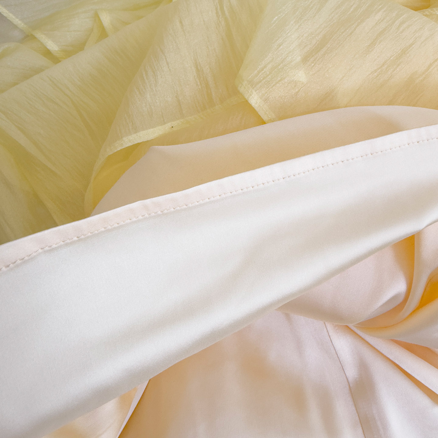 Bright & Gentle Pale Yellow Ruffled Tiered Dress69777
