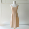 Blush Pink Lazy Pleated Tulle Midi Dress69703