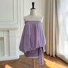 Gentle & Playful Taro Purple Strapless Dress69761